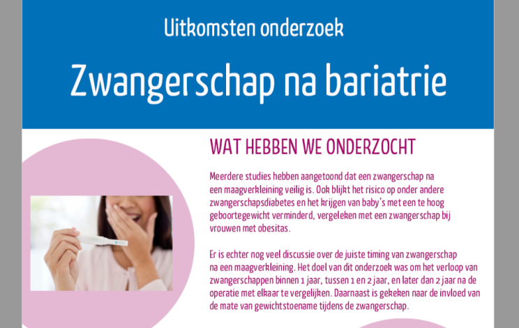 Gezond zwanger worden na bariatrie